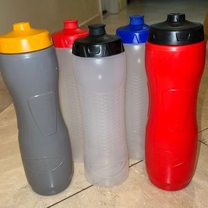 5 large Champion plastic water containers